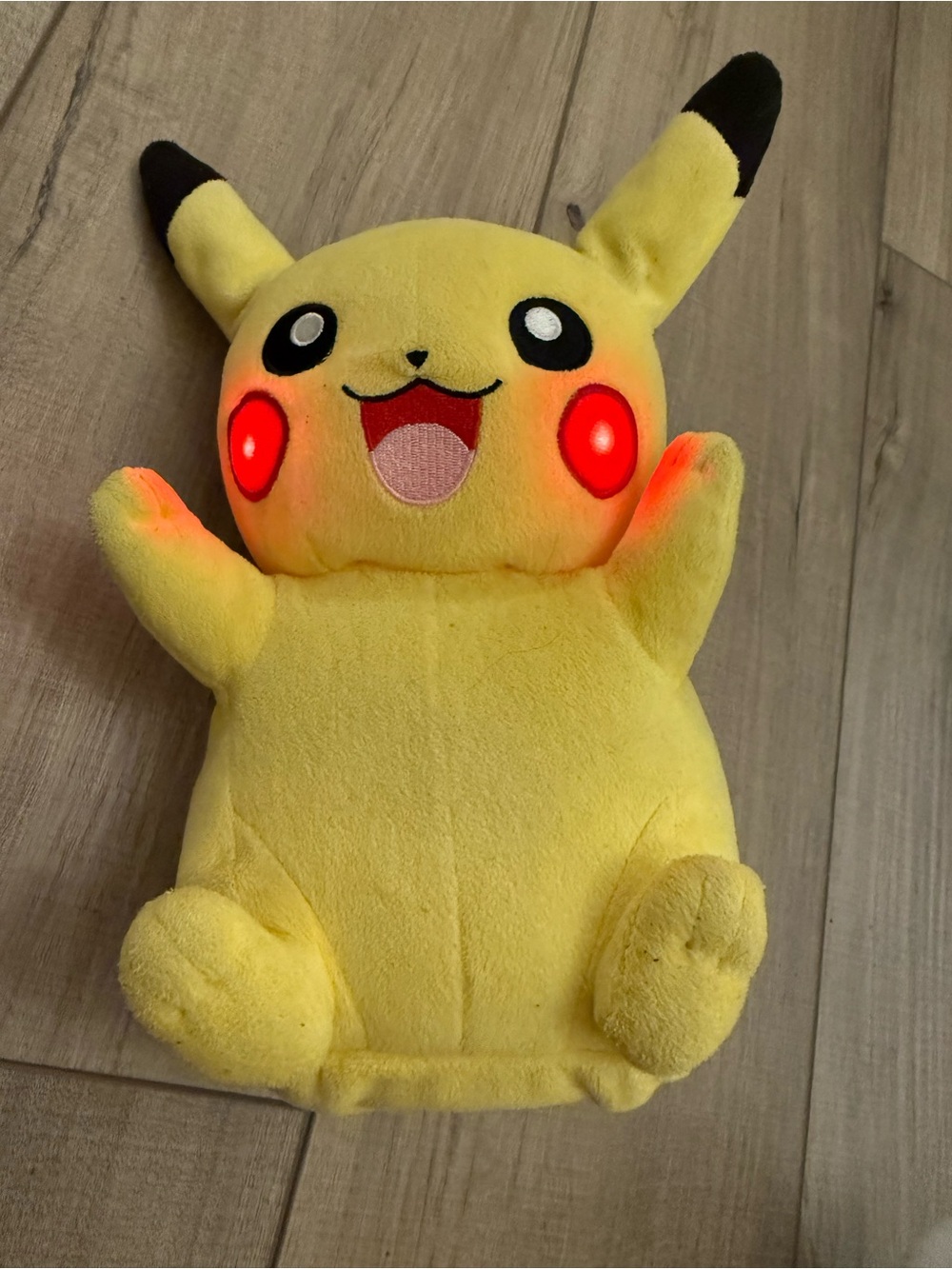 TOMY Pokemon My Friend Pikachu 10" Interactive Talking Plush Light Up Cheeks